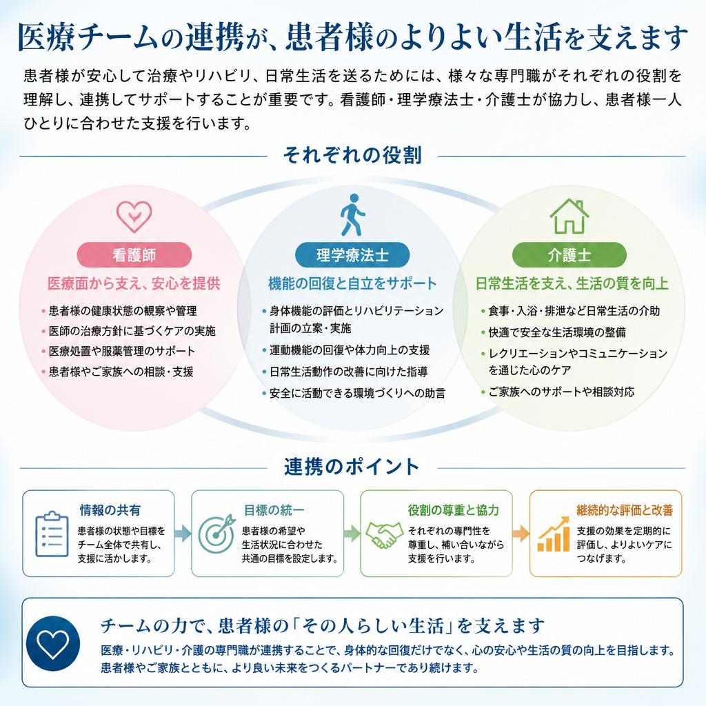 家での療養を支えるためのチーム医療