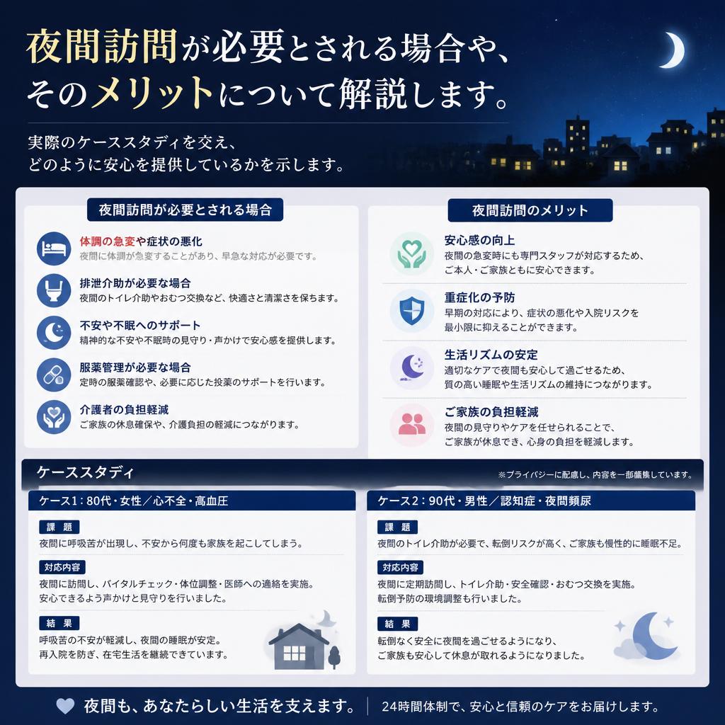 夜間訪問の重要性