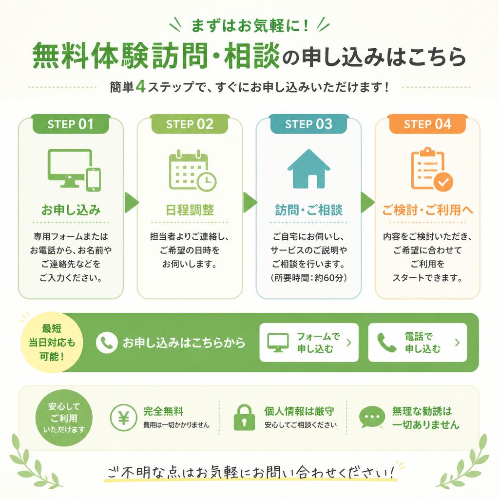 まずはお気軽にお問い合わせを！