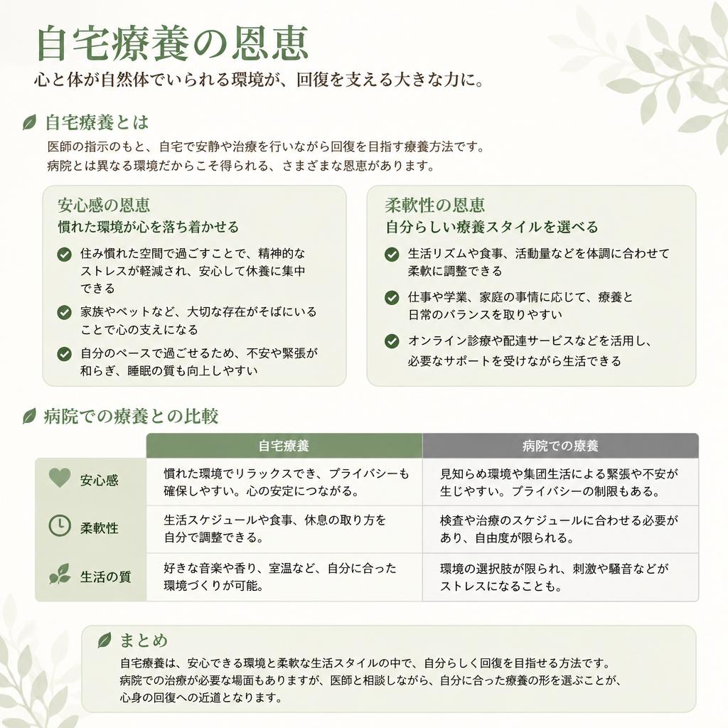 自宅療養とそのメリット