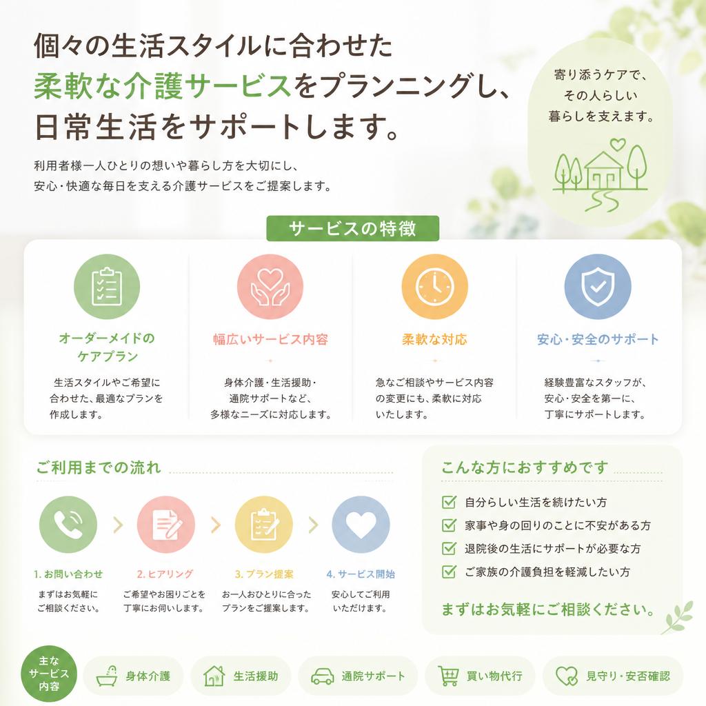 あなたの生活に寄り添う介護サービス