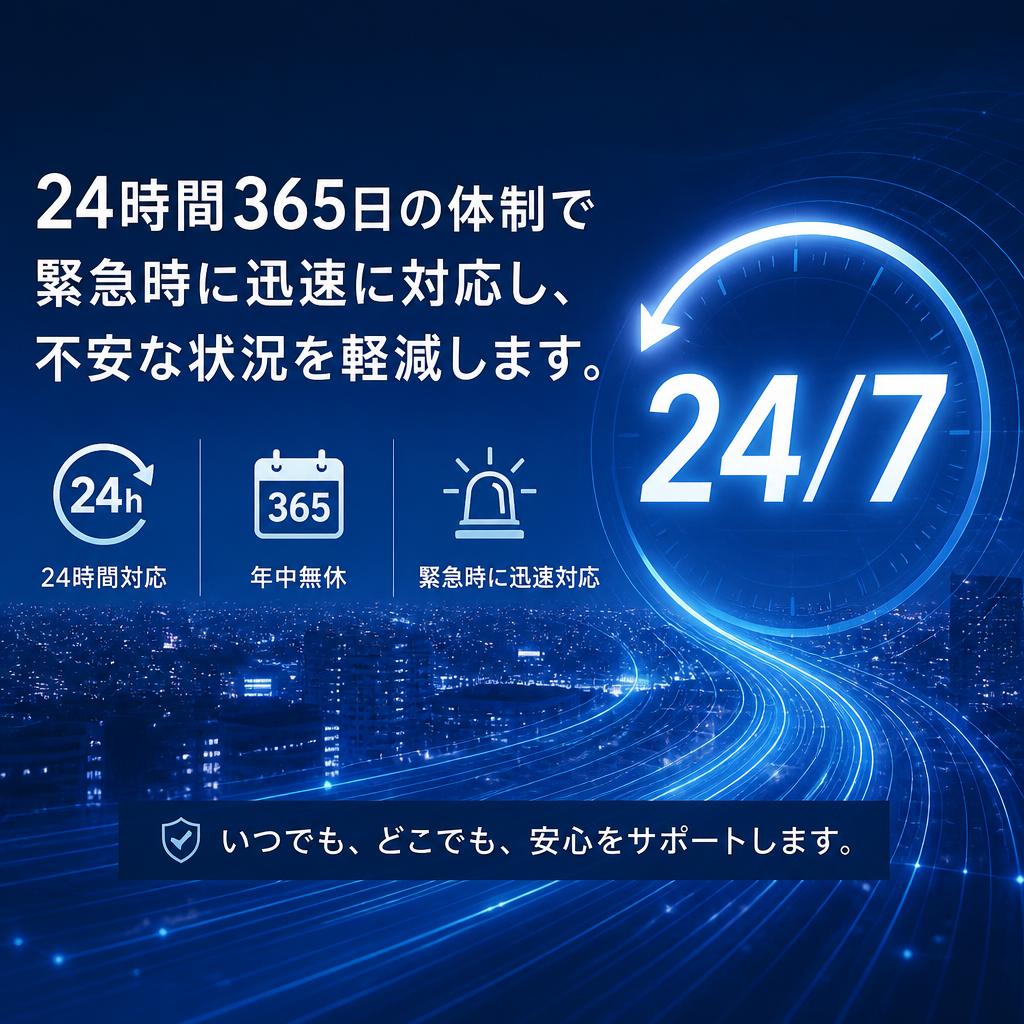 万全な緊急対応体制