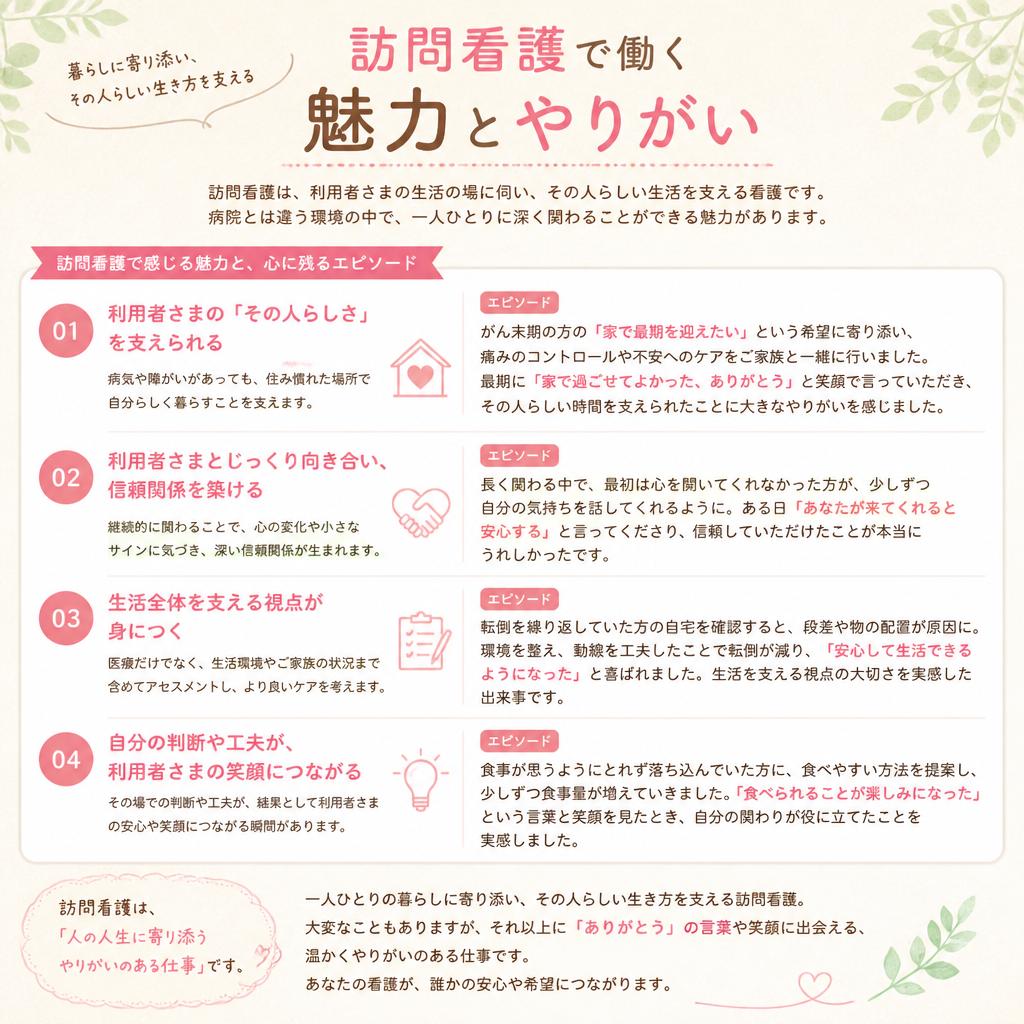 訪問看護の魅力