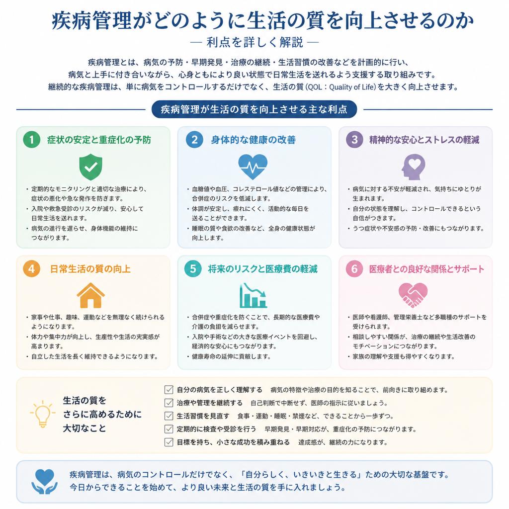 疾病管理を行うメリット