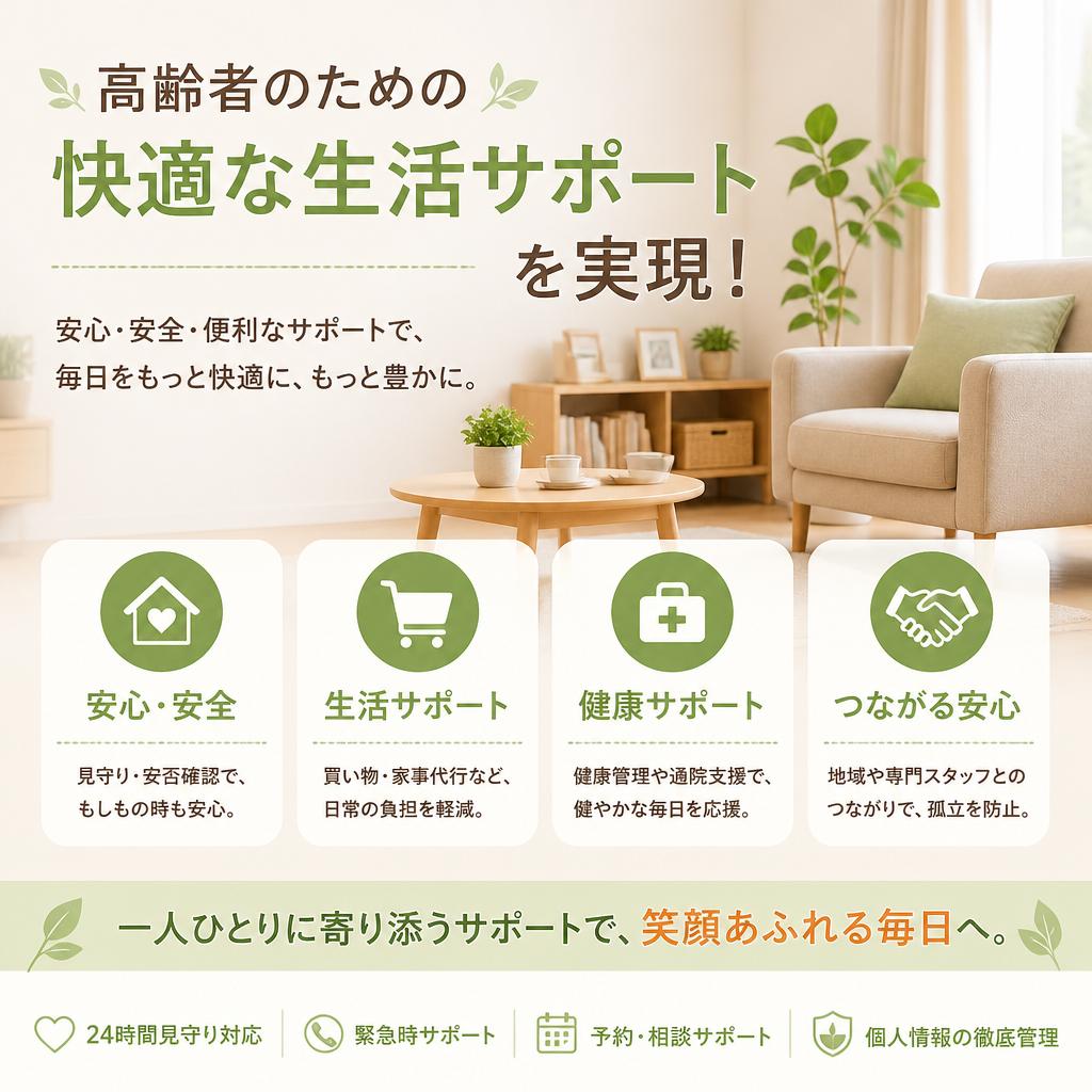 高齢者のための快適な生活サポートを実現！