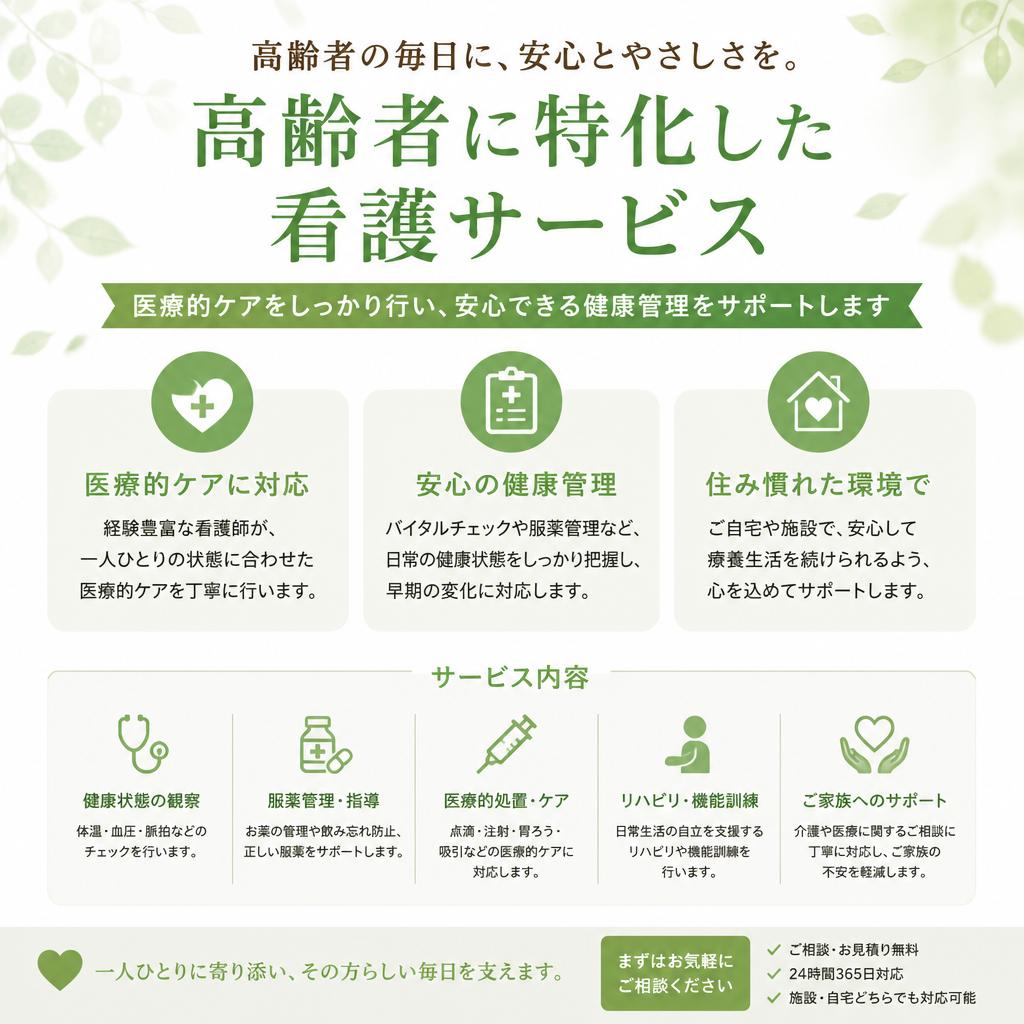 専門的な看護サービスの提供
