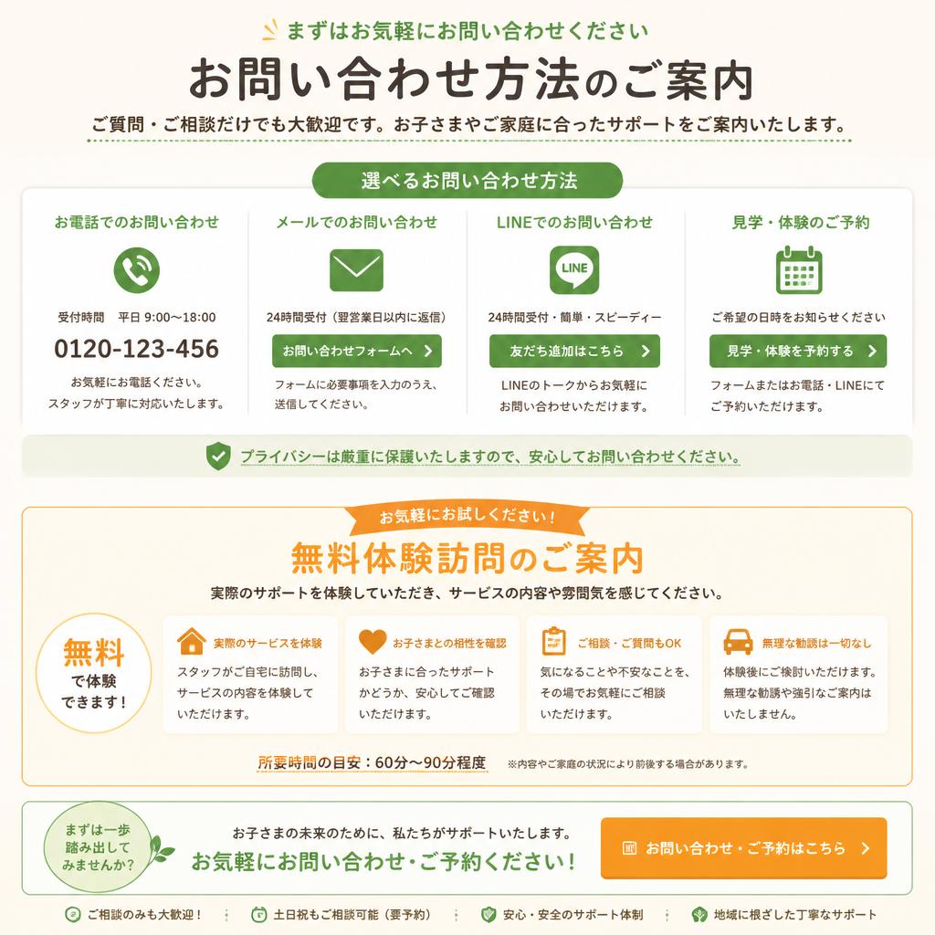 まずはお気軽にお問い合わせを
