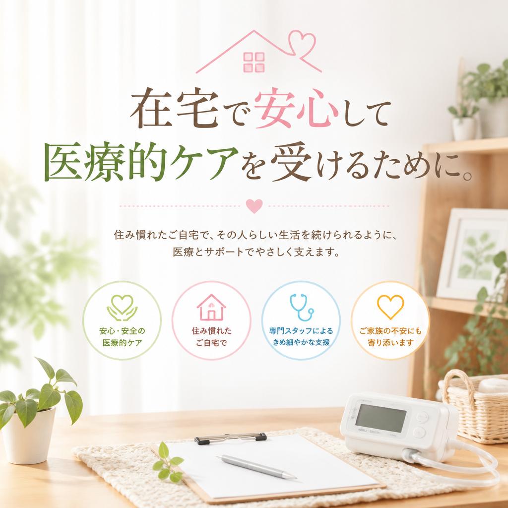 在宅で安心して医療的ケアを受けるために。