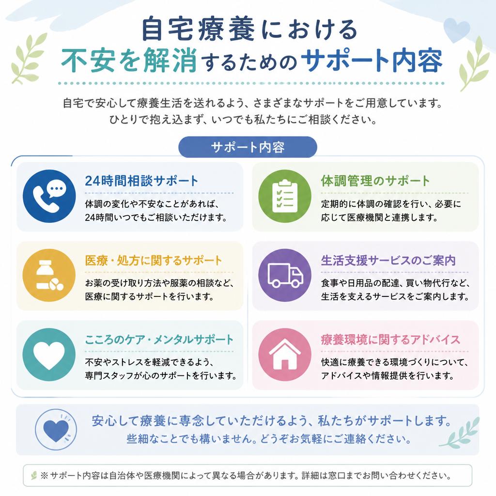 自宅療養の安心感