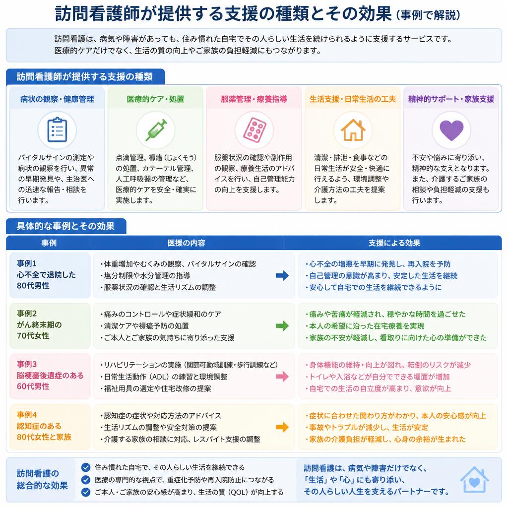患者様への支援とその効果