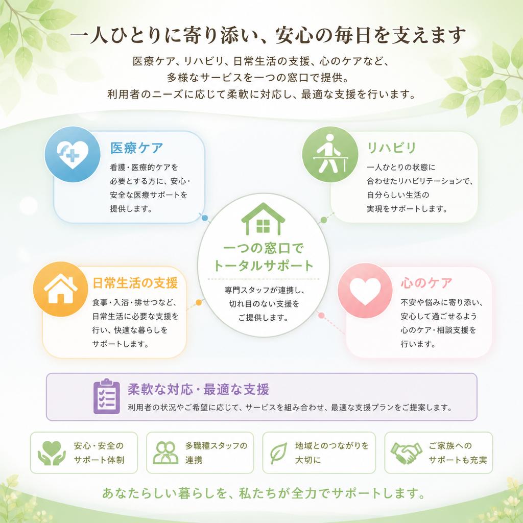 サービスの幅広さ