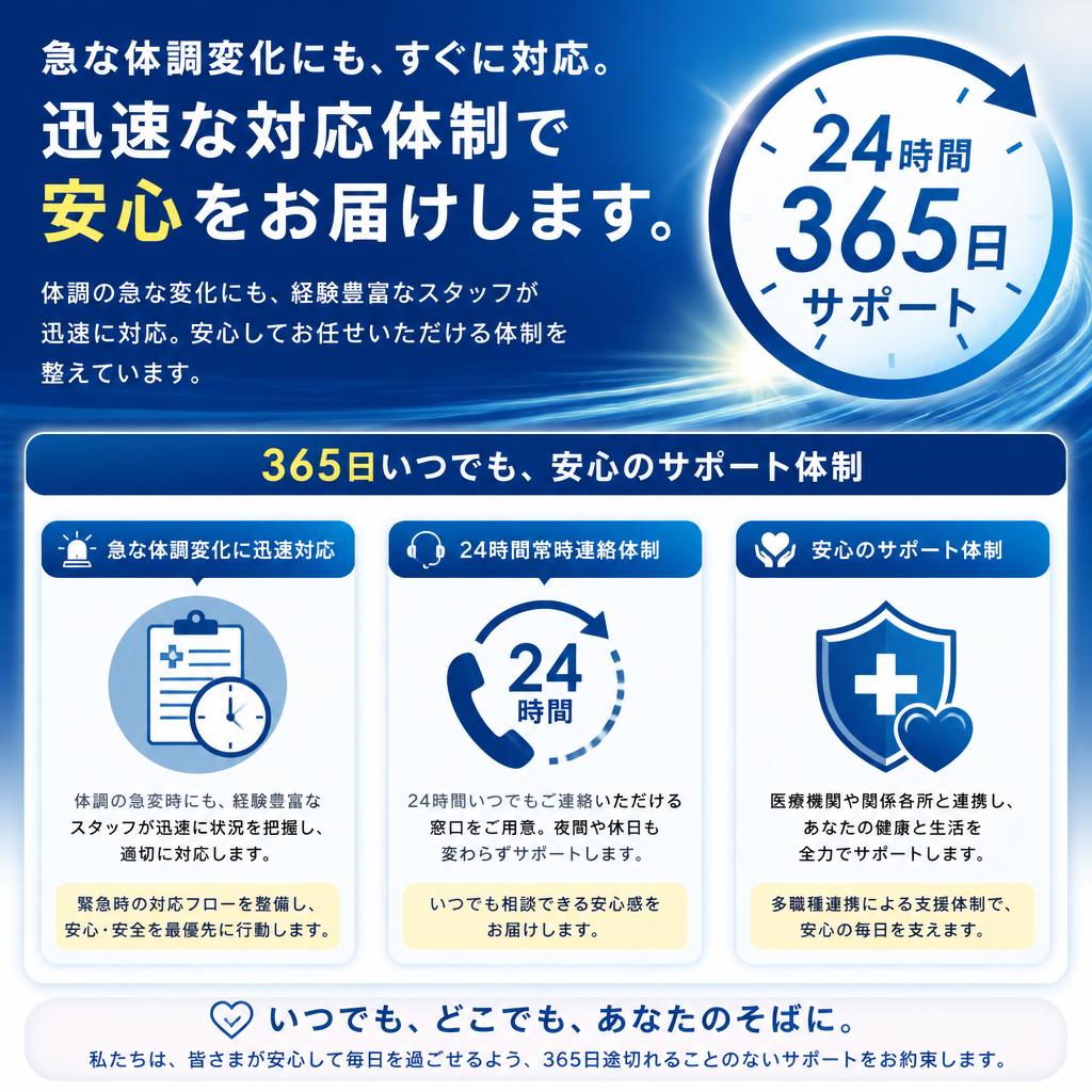 24時間対応の緊急サポート