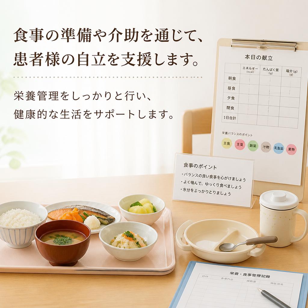 食事介助のサポートで自立を促す